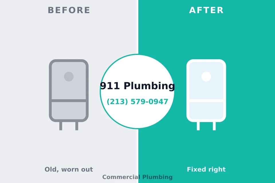 Before and after: plumbing repair Morgandale, OH